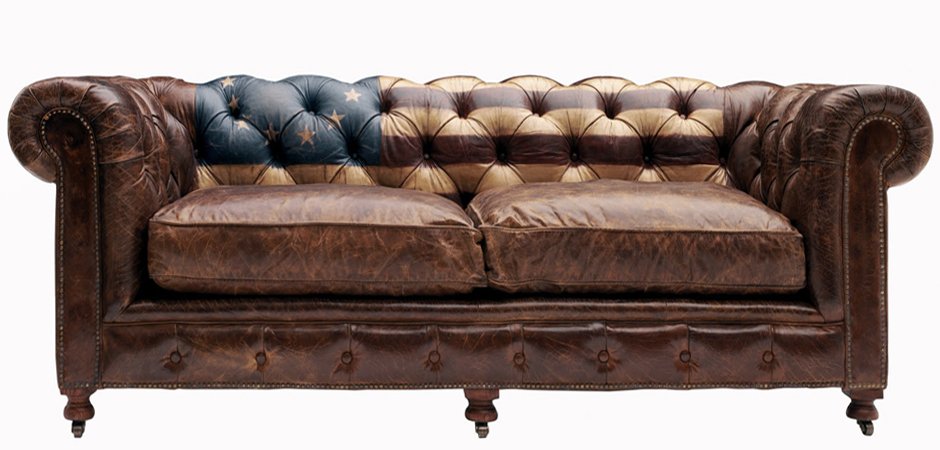 Диван Chesterfield Rebel Sofa Stars & Stripes Andrew Martin Диван Chesterfield Rebel Sofa Stars & Stripes Andrew Martin - Loft-Concept в Липецке