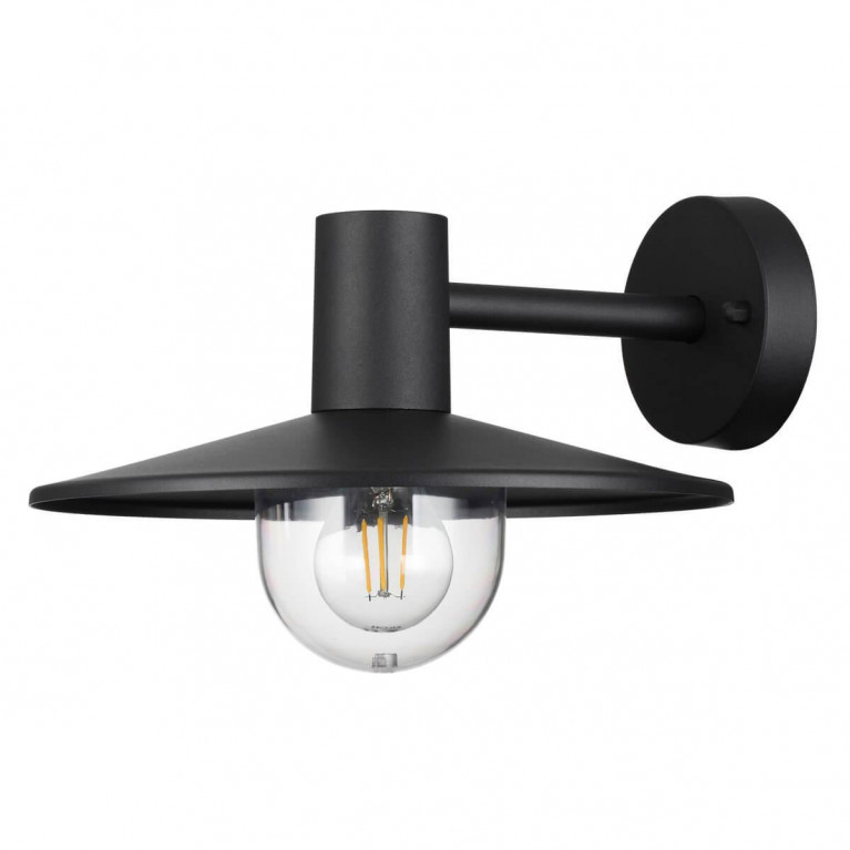 Уличный настенный светильник Leicester Street Wall Lamp Черный Уличный настенный светильник Leicester Street Wall Lamp Черный в Липецке | Loft Concept