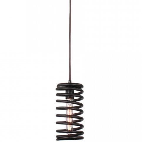 Подвесной светильник Loft Spring Pendant Vertical Черный Подвесной светильник Loft Spring Pendant Vertical Черный в Липецке | Loft Concept