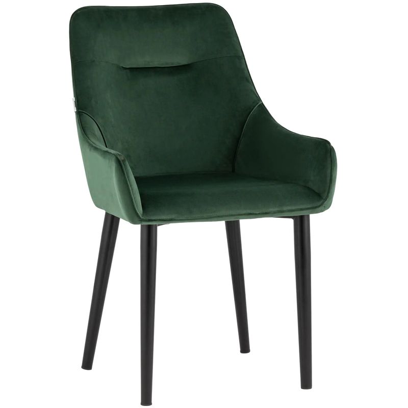 Стул Joan Chair Темно-Зеленый Велюр Зеленый Черный Стул Joan Chair Темно-Зеленый Велюр Зеленый Черный в Липецке | Loft Concept