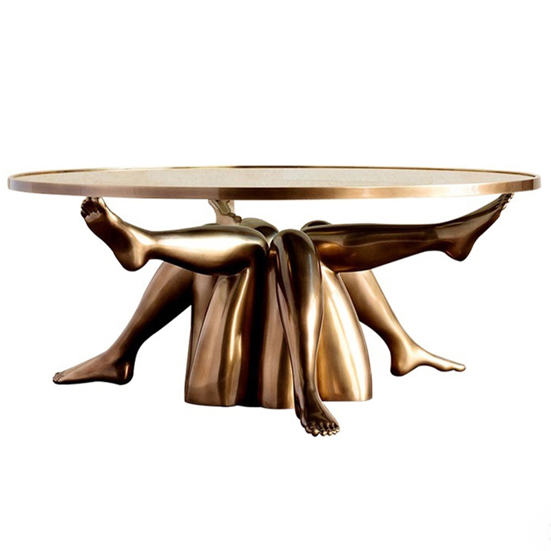 Журнальный стол дизайн Kelly Wearstler Superluxe Isadora Table Латунь Прозрачное Стекло Журнальный стол дизайн Kelly Wearstler Superluxe Isadora Table Латунь Прозрачное Стекло в Липецке | Loft Concept
