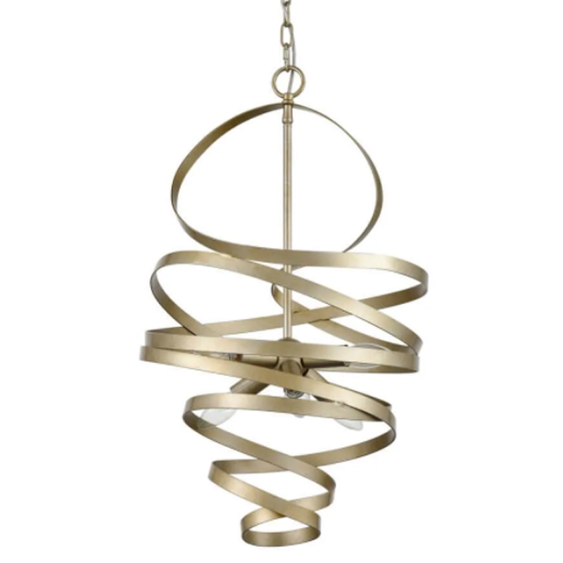 Люстра Metal Curly Ribbon Матовый Шампань Люстра Metal Curly Ribbon Матовый Шампань в Липецке | Loft Concept