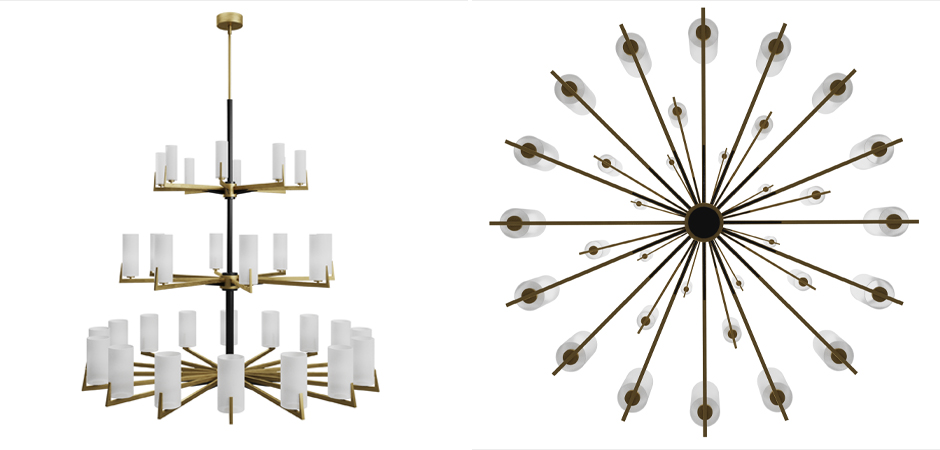 Большая люстра из латуни Brass Candle Большая люстра из латуни Brass Candle - Loft-Concept в Липецке