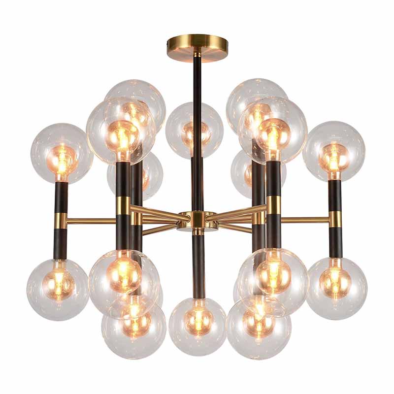 Люстра Danitza Chandelier Gold Черный Золотой Люстра Danitza Chandelier Gold Черный Золотой в Липецке | Loft Concept