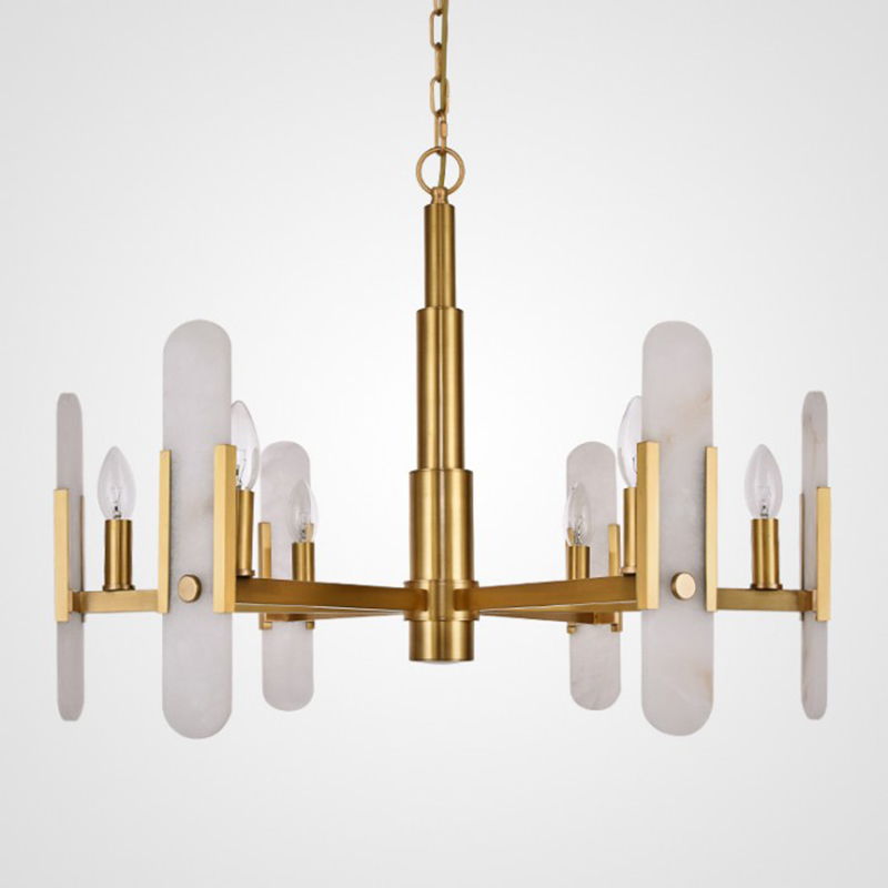Люстра Kazaoir Chandelier Латунь Белый Люстра Kazaoir Chandelier Латунь Белый в Липецке | Loft Concept