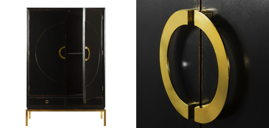 Шкаф China Rack Black Шкаф China Rack Black - Loft-Concept в Липецке