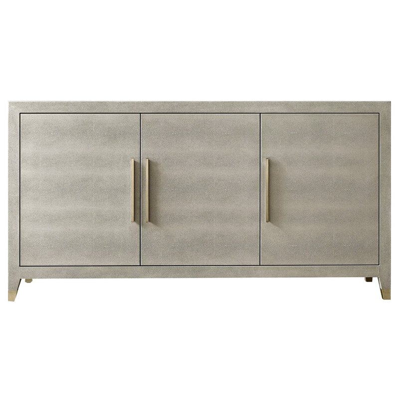 Комод серый скат Charles Stingray Texture chest of drawers Grey Золотой Серый Комод серый скат Charles Stingray Texture chest of drawers Grey Золотой Серый в Липецке | Loft Concept