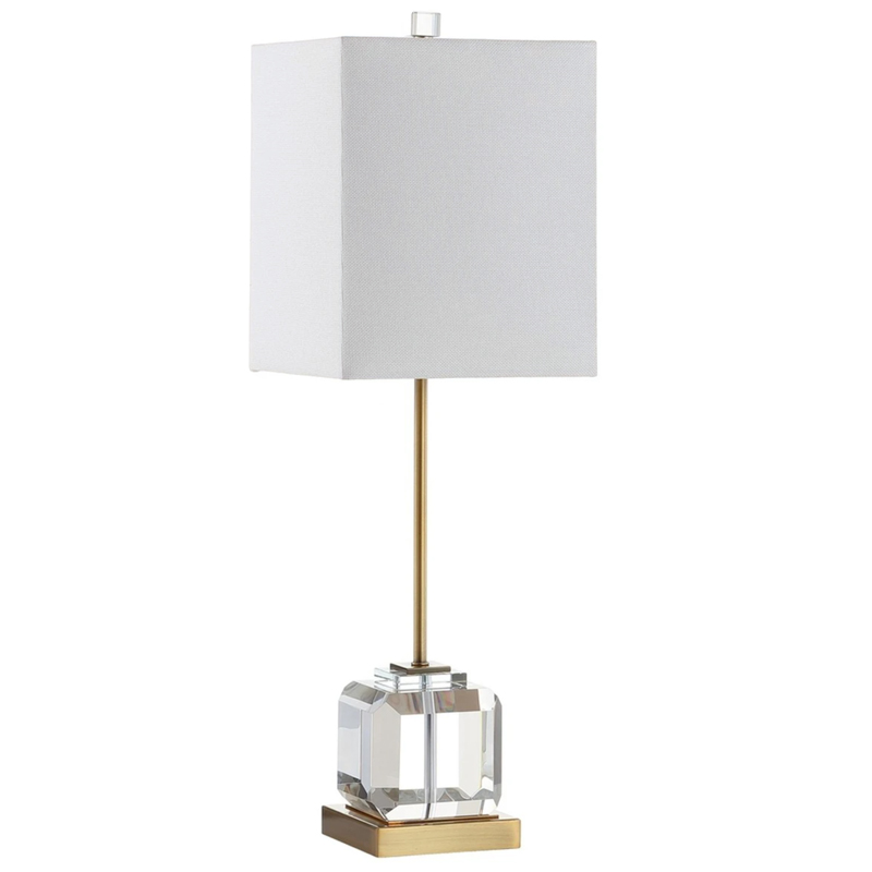 Настольная лампа Orabel Provence Table lamp Белый Прозрачное Стекло Латунь Настольная лампа Orabel Provence Table lamp Белый Прозрачное Стекло Латунь в Липецке | Loft Concept
