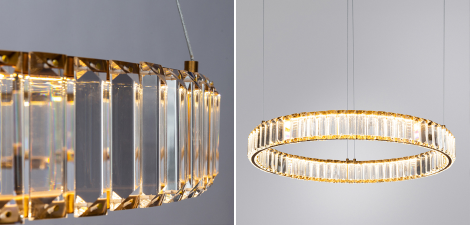 Хрустальная Люстра Crystal Ring Латунь Хрустальная Люстра Crystal Ring Латунь - Loft-Concept в Липецке