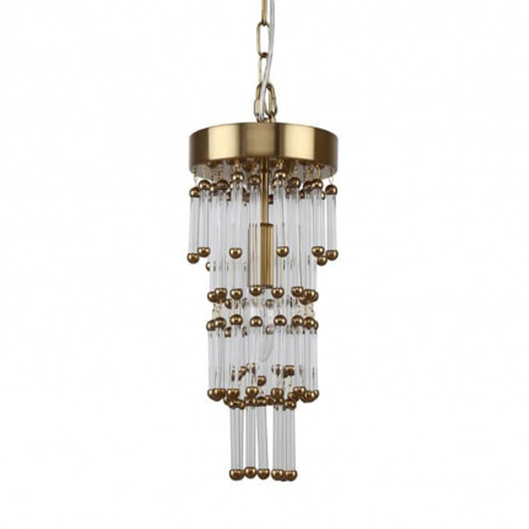 Люстра Restoration Hardware Luciano Chandelier 1 Латунь Прозрачный Люстра Restoration Hardware Luciano Chandelier 1 Латунь Прозрачный в Липецке | Loft Concept