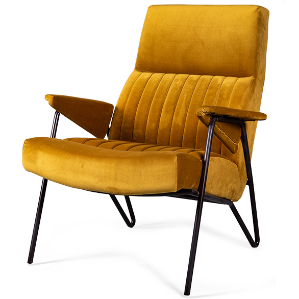 Кресло Solonar yellow Желтый Черный Кресло Solonar yellow Желтый Черный в Липецке | Loft Concept