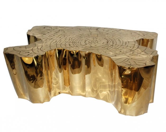 Дизайнерский кофейный стол Eden Table Золотой Дизайнерский кофейный стол Eden Table Золотой в Липецке | Loft Concept