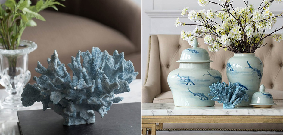 Статуэтка Coral Decor светло-голубой коралл Статуэтка Coral Decor светло-голубой коралл - Loft-Concept в Липецке
