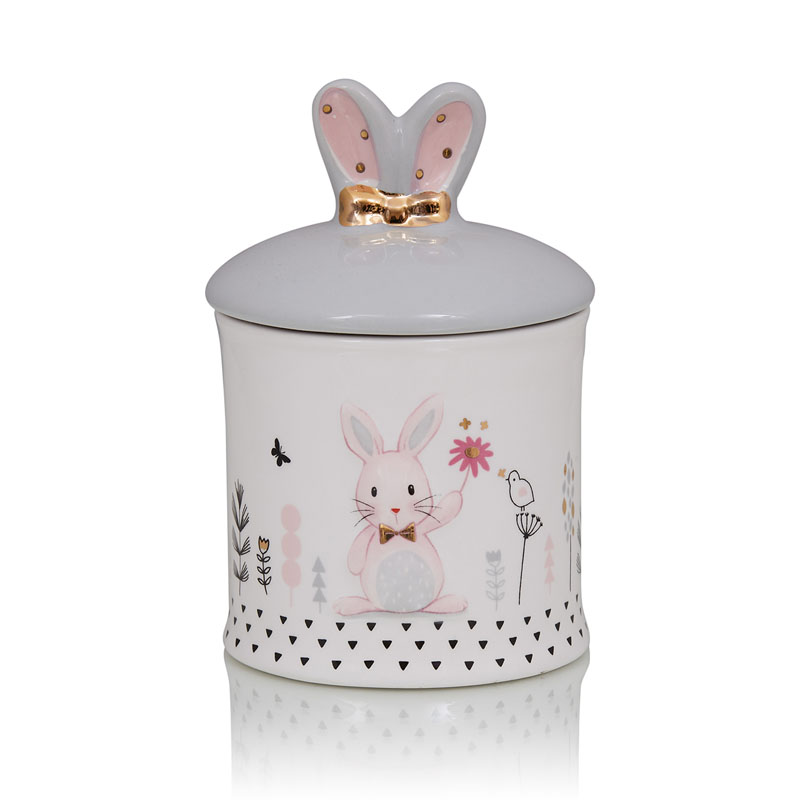 Ваза Kids Vase Bunny II Розовый пастельный Серый Ваза Kids Vase Bunny II Розовый пастельный Серый в Липецке | Loft Concept
