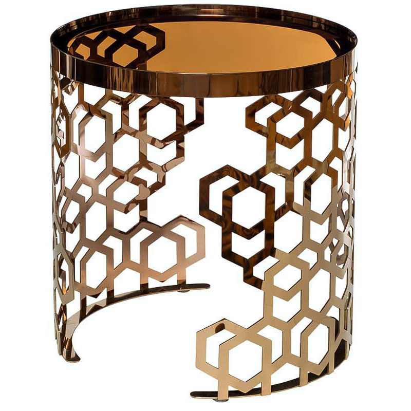 Стол Yen Geometry Table Pink Gold 50 Розовое золото Янтарь (Amber) Стол Yen Geometry Table Pink Gold 50 Розовое золото Янтарь (Amber) в Липецке | Loft Concept