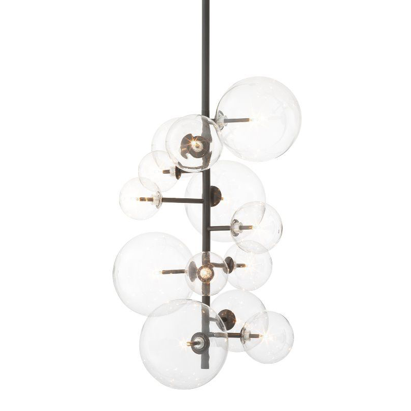 Люстра Eichholtz Chandelier Ezra Bronze Темная бронза Прозрачный Люстра Eichholtz Chandelier Ezra Bronze Темная бронза Прозрачный в Липецке | Loft Concept