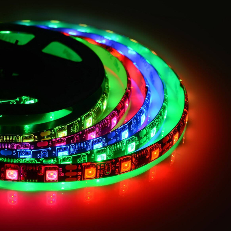 Комплект цифровой светодиодной ленты 14,4W/m 60Led/m 5050SMD разноцветный 2M Белый Комплект цифровой светодиодной ленты 14,4W/m 60Led/m 5050SMD разноцветный 2M Белый в Липецке | Loft Concept