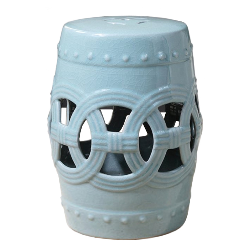 Керамический табурет Ceramic Chair blue Голубой Керамический табурет Ceramic Chair blue Голубой в Липецке | Loft Concept