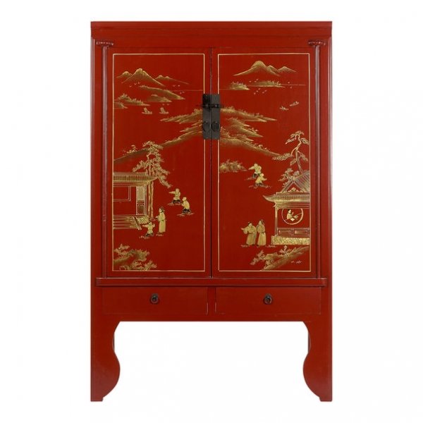 Шкаф Chinese Deep Red Красный Шкаф Chinese Deep Red Красный в Липецке | Loft Concept