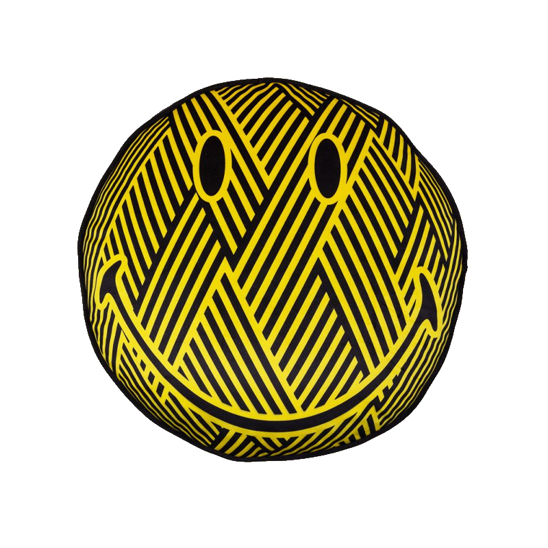 Подушка Zig-Zag Cushion Smiley Желтый Черный Подушка Zig-Zag Cushion Smiley Желтый Черный в Липецке | Loft Concept