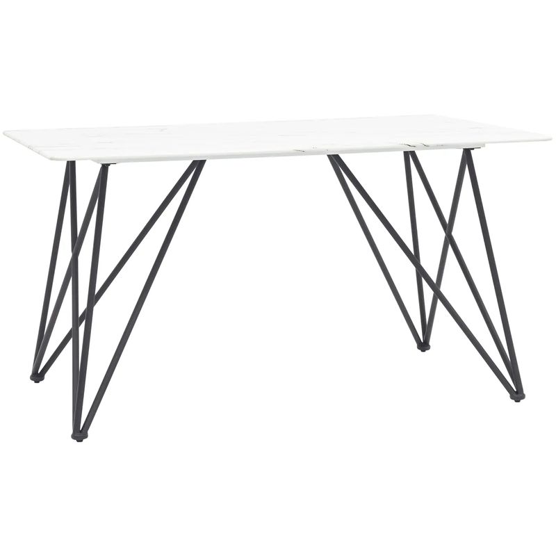 Стол обеденный Zisman Geometry №1 Белый Черный Стол обеденный Zisman Geometry №1 Белый Черный в Липецке | Loft Concept