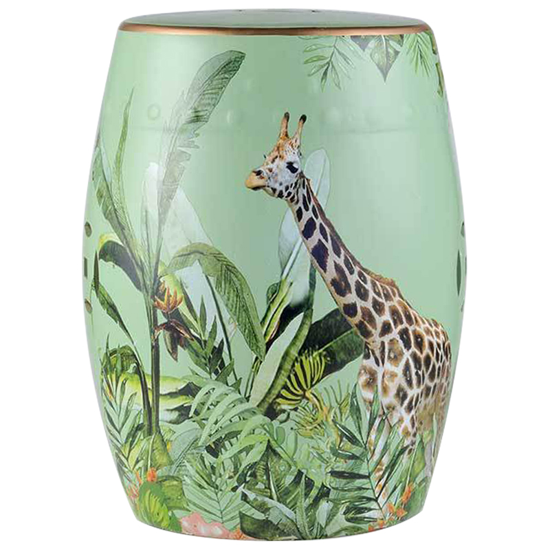 Керамический табурет Giraffe Tropical Animal Ceramic Stool Green Прозрачный зеленый Коричневый Зеленый Керамический табурет Giraffe Tropical Animal Ceramic Stool Green Прозрачный зеленый Коричневый Зеленый в Липецке | Loft Concept