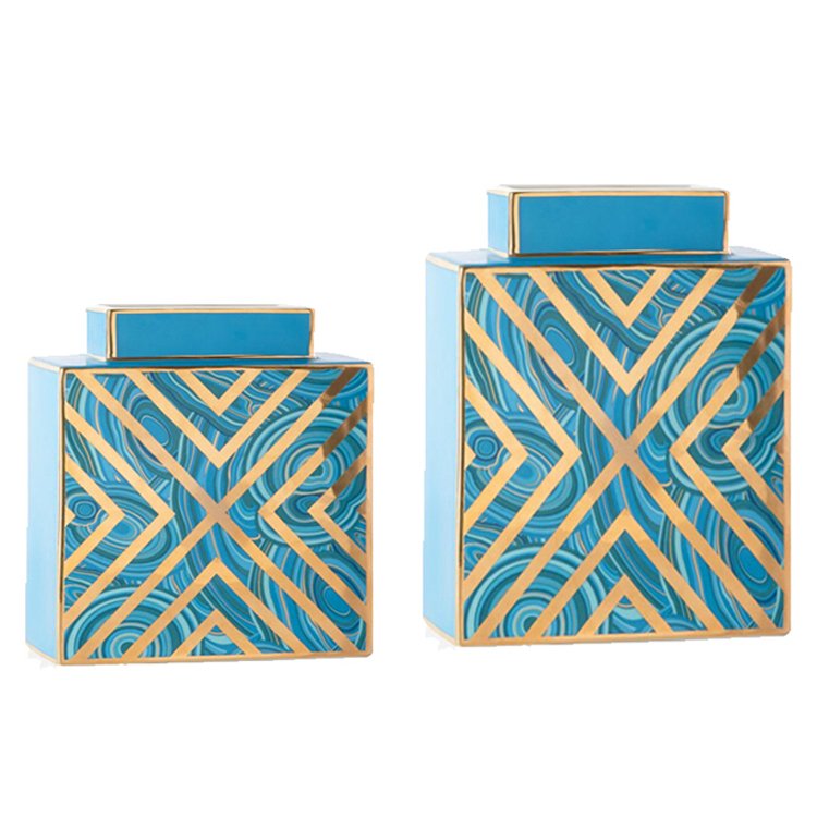 Jonathan Adler MALACHITE X VASE Бирюзовый Jonathan Adler MALACHITE X VASE Бирюзовый в Липецке | Loft Concept