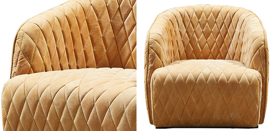 Кресло Rhombuses Upholstery Armchair Milk Caramel Кресло Rhombuses Upholstery Armchair Milk Caramel - Loft-Concept в Липецке