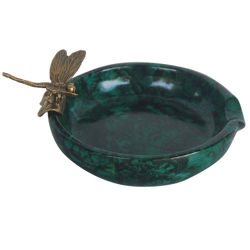 Блюдо Malachite Dish Бронза Малахит Блюдо Malachite Dish Бронза Малахит в Липецке | Loft Concept