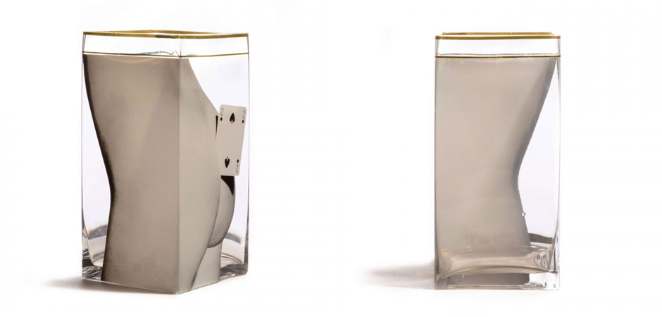 Ваза Glass vase big Two of Spades Ваза Glass vase big Two of Spades - Loft-Concept в Липецке