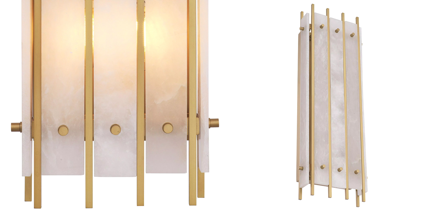 Бра Eichholtz Wall Lamp Sparks L Alabaster - фото №1