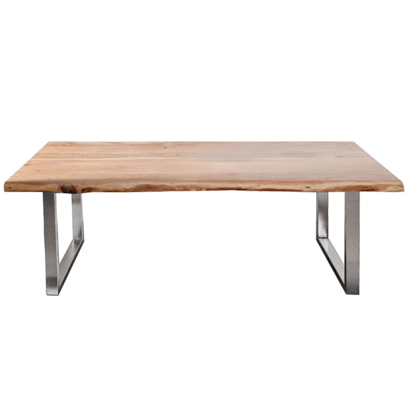 Обеденный стол Brutal Wood Акация Нержавеющая сталь Обеденный стол Brutal Wood Акация Нержавеющая сталь в Липецке | Loft Concept