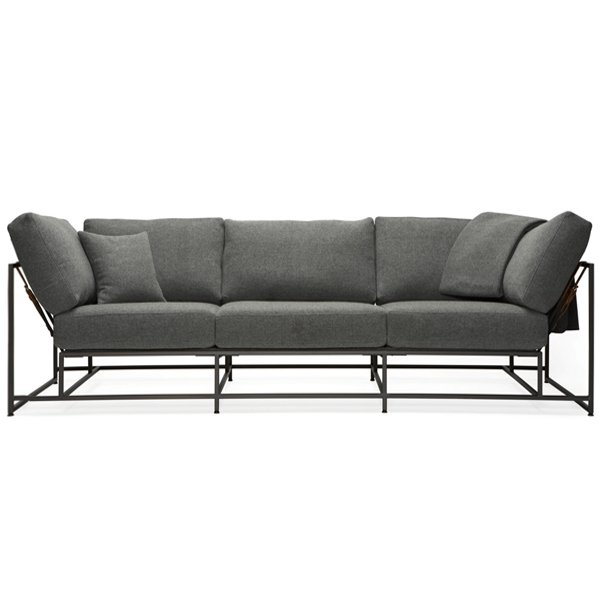 Диван Grey Wool Sofa Серый (Gray) Диван Grey Wool Sofa Серый (Gray) в Липецке | Loft Concept