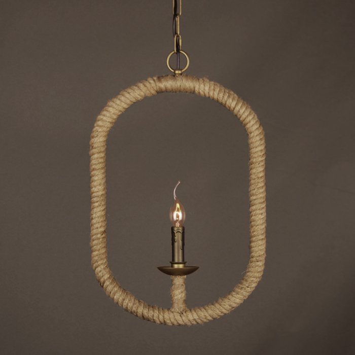 Подвесной светильник Oval Loft Rope Light Подвесной светильник Oval Loft Rope Light в Липецке | Loft Concept