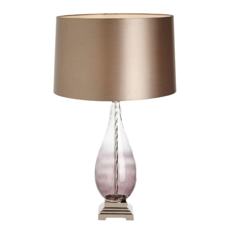 Настольная лампа Evonne Table Lamp Золотой Прозрачный фиолетовый Настольная лампа Evonne Table Lamp Золотой Прозрачный фиолетовый в Липецке | Loft Concept