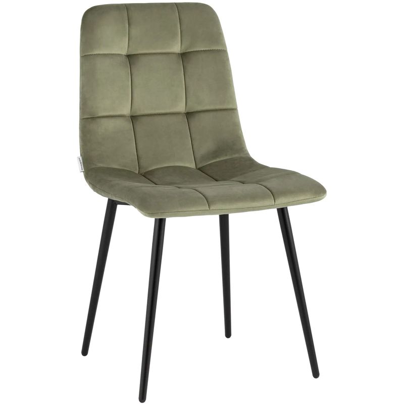 Стул NANCY Chair Пыльно-Оливковый Велюр Оливковый Черный Стул NANCY Chair Пыльно-Оливковый Велюр Оливковый Черный в Липецке | Loft Concept