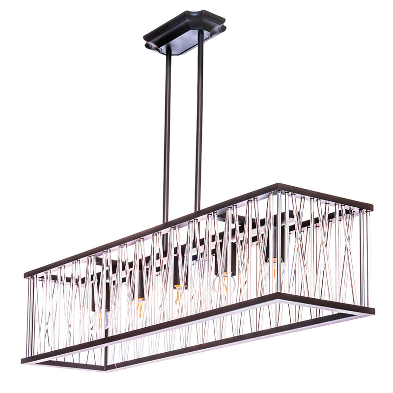 Люстра Lamp Inside The Frame Rectangle Черный Люстра Lamp Inside The Frame Rectangle Черный в Липецке | Loft Concept