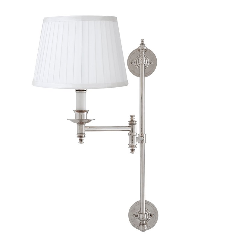 Бра Wall Lamp Indigo Nickel Никель Белый Бра Wall Lamp Indigo Nickel Никель Белый в Липецке | Loft Concept