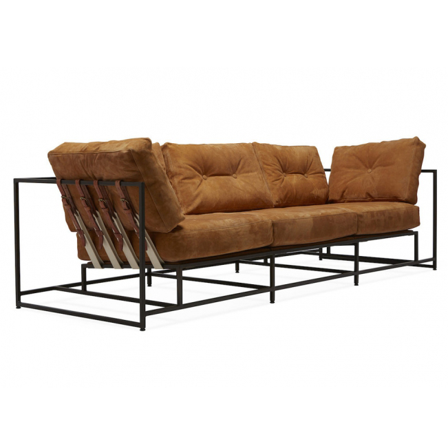 Диван Dirt Leather Sofa Коричневый Диван Dirt Leather Sofa Коричневый в Липецке | Loft Concept