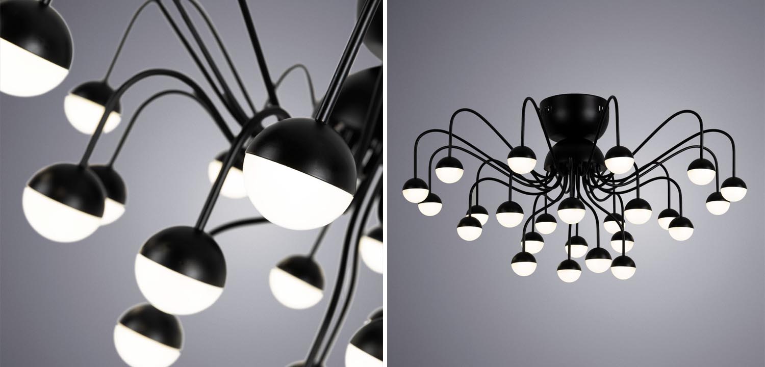 Потолочная люстра Vilelme Chandelier black - фото