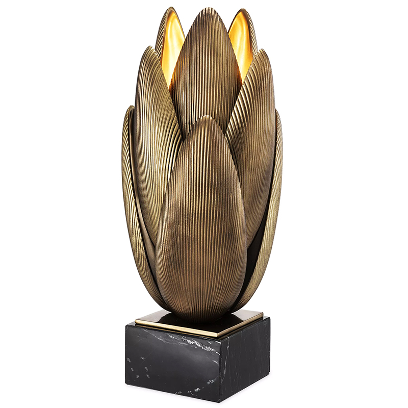 Настольная лампа Eichholtz Table Lamp Blossom Латунь Винтажная латунь Черный Мрамор Nero Настольная лампа Eichholtz Table Lamp Blossom Латунь Винтажная латунь Черный Мрамор Nero в Липецке | Loft Concept