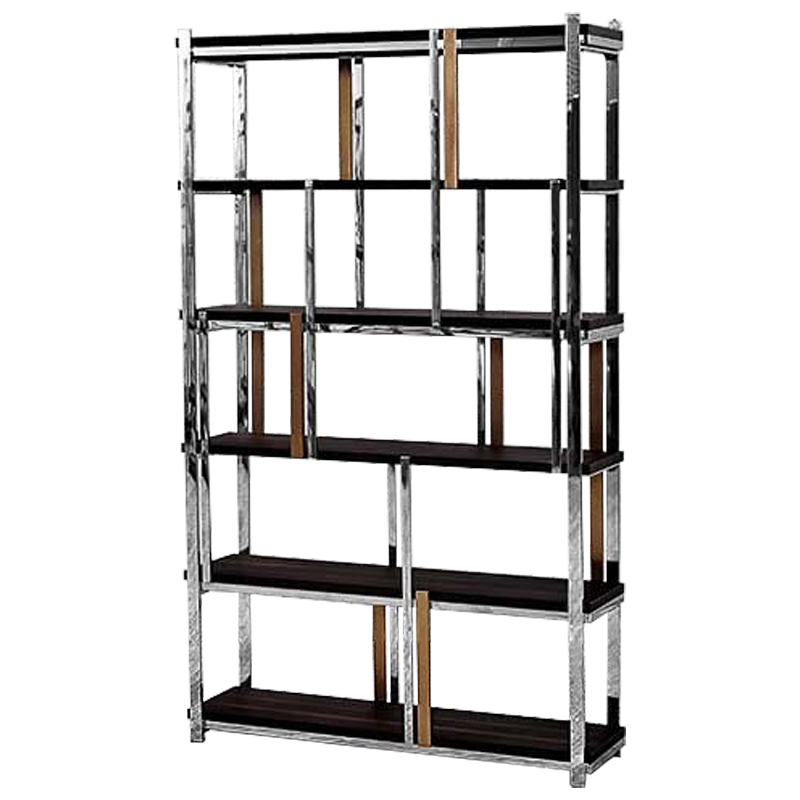 Стеллаж Batista Rack Коричневый Хром Бронза Стеллаж Batista Rack Коричневый Хром Бронза в Липецке | Loft Concept
