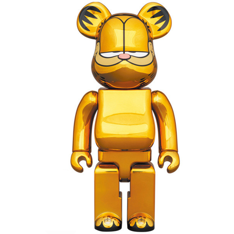 Статуэтка Bearbrick Garfield Глянцевое золото Статуэтка Bearbrick Garfield Глянцевое золото в Липецке | Loft Concept