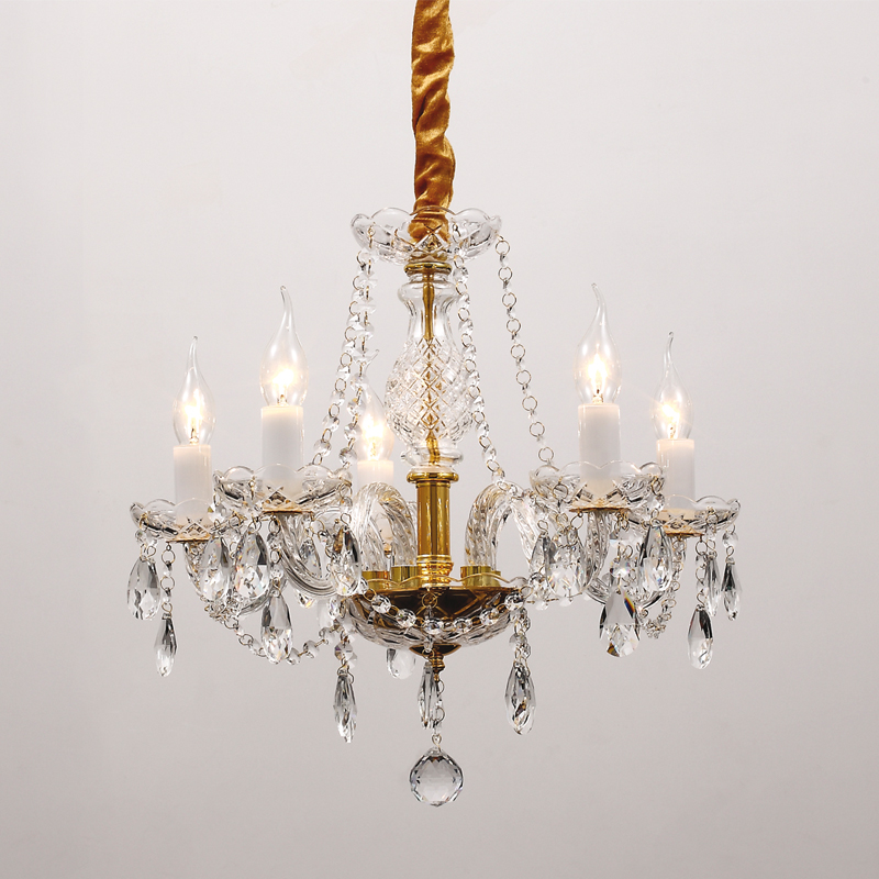 Люстра Megane Chandelier 50 Прозрачный Глянцевое золото Люстра Megane Chandelier 50 Прозрачный Глянцевое золото в Липецке | Loft Concept