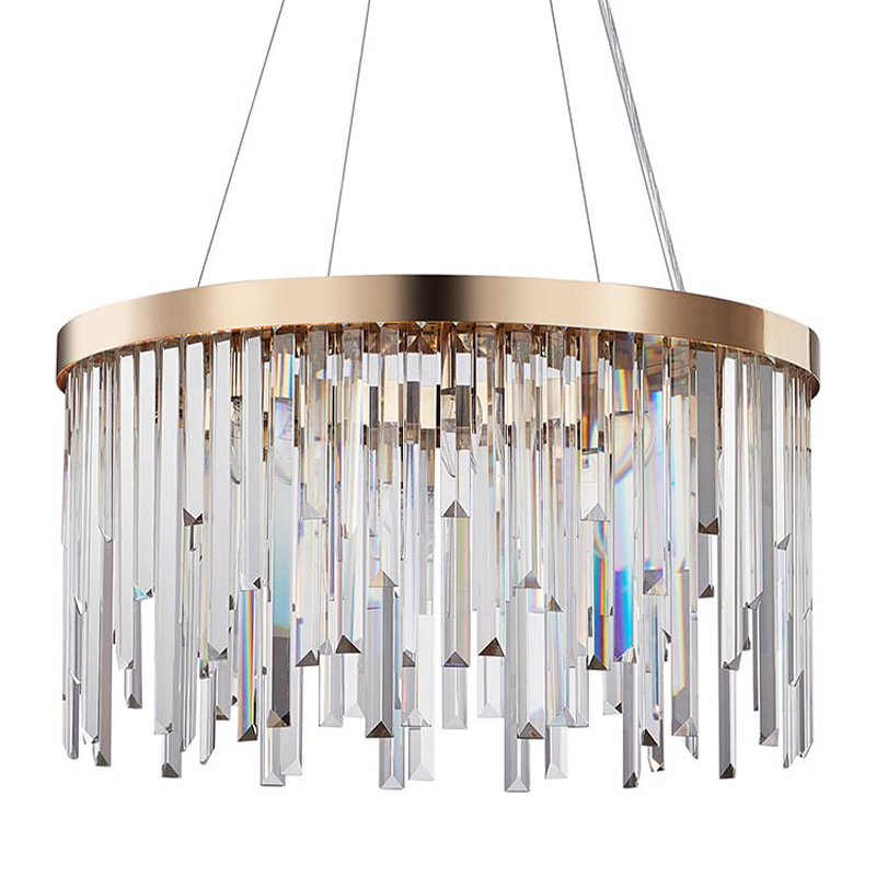 Люстра Bennett Chandelier gold 60 Золотой Прозрачный Люстра Bennett Chandelier gold 60 Золотой Прозрачный в Липецке | Loft Concept