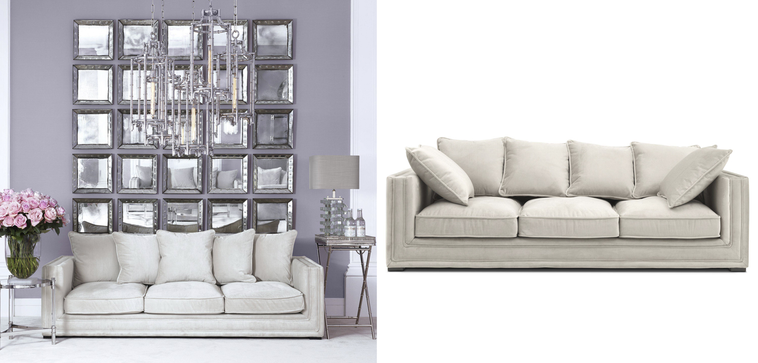 Диван Eichholtz Sofa Menorca Stone grey - фото №1