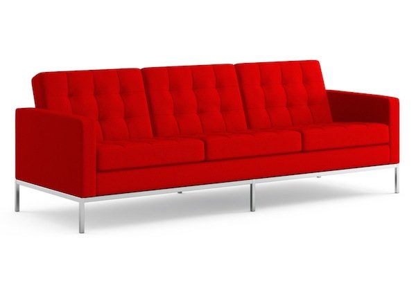Диван Florence Knoll sofa Серый Красный Коричневый Зеленый Желтый Голубой Белый Черный Диван Florence Knoll sofa Серый Красный Коричневый Зеленый Желтый Голубой Белый Черный в Липецке | Loft Concept