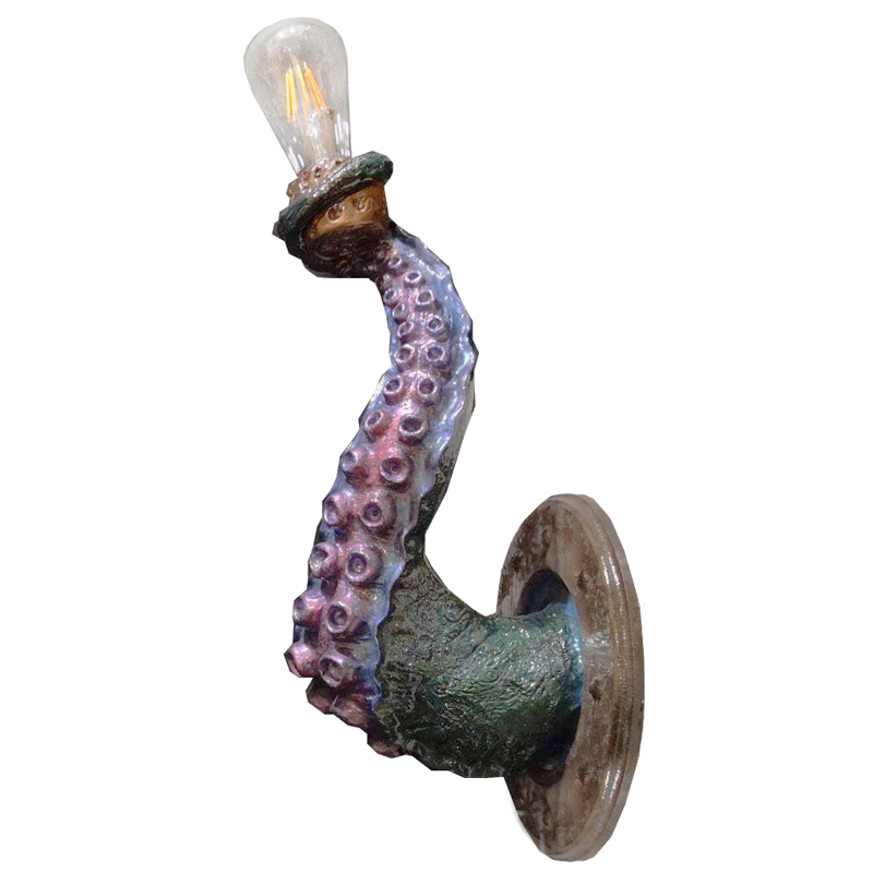 Бра Лиловый Осьминог Wall Lamp Lilac Octopus Лиловый Зеленый Коричневый винтаж Бра Лиловый Осьминог Wall Lamp Lilac Octopus Лиловый Зеленый Коричневый винтаж в Липецке | Loft Concept
