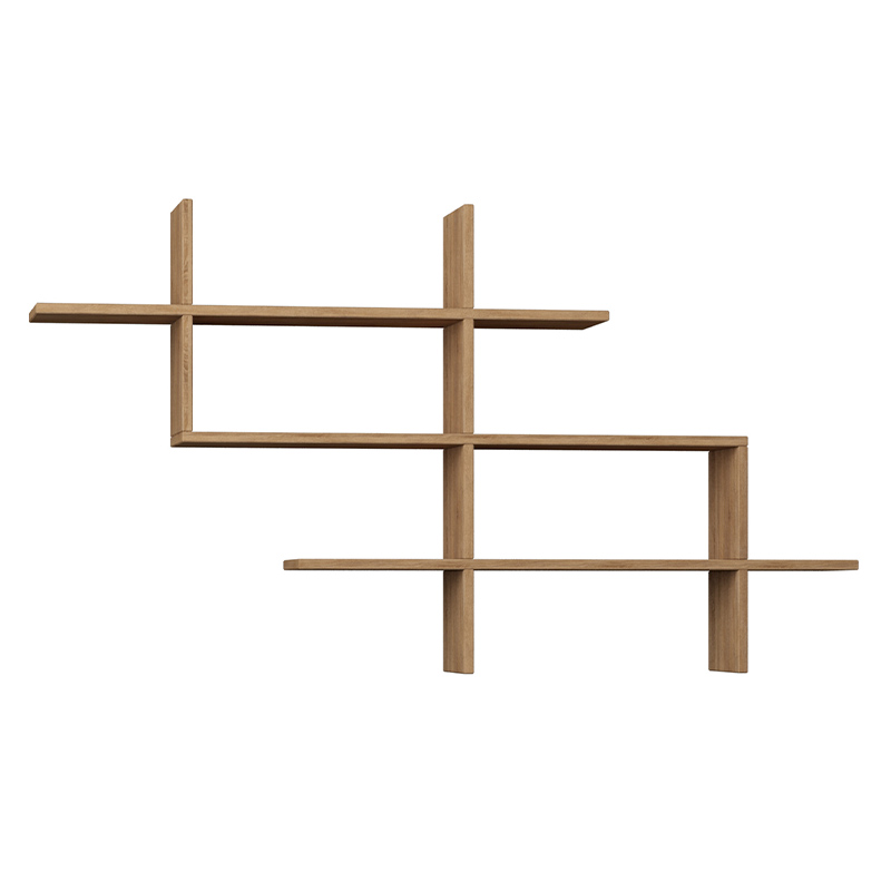 Полка фигурная подвесная цвета древесины HALIC BOOKCASE OAK Древесина Полка фигурная подвесная цвета древесины HALIC BOOKCASE OAK Древесина в Липецке | Loft Concept