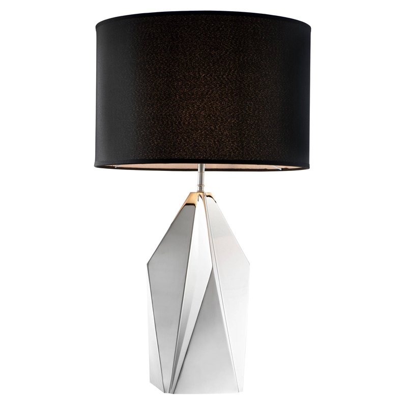 Настольная лампа Eichholtz Table Lamp Setai Nickel Никель Черный в Липецке | Loft Concept 